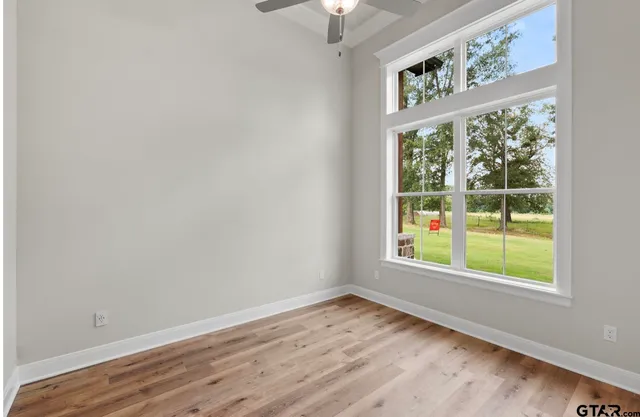 a view of a porch of a house