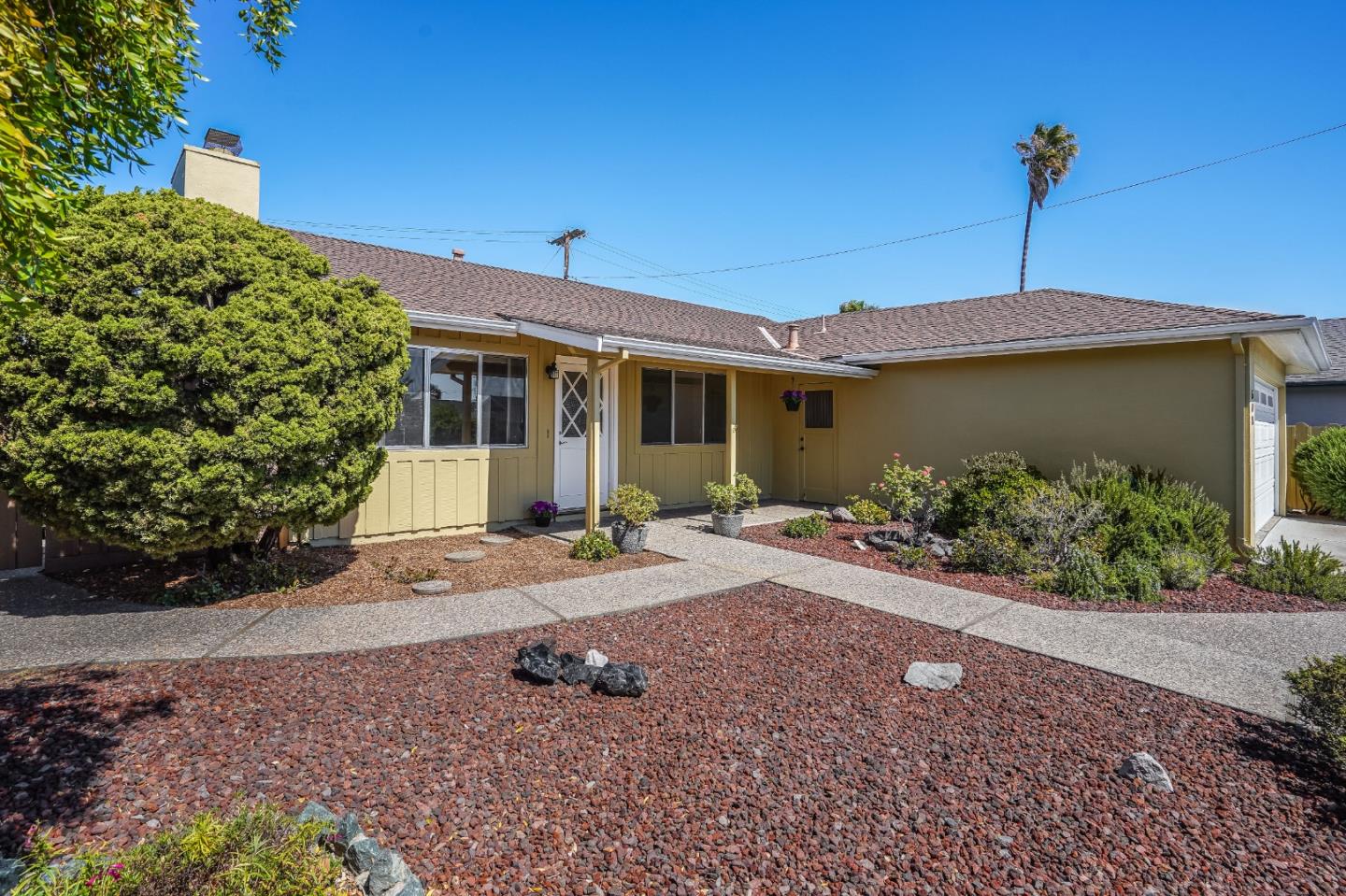 508 Mountain View Avenue Belmont, CA 94002 - Photo 1 of 38 a view of a house with a yard and potted plants