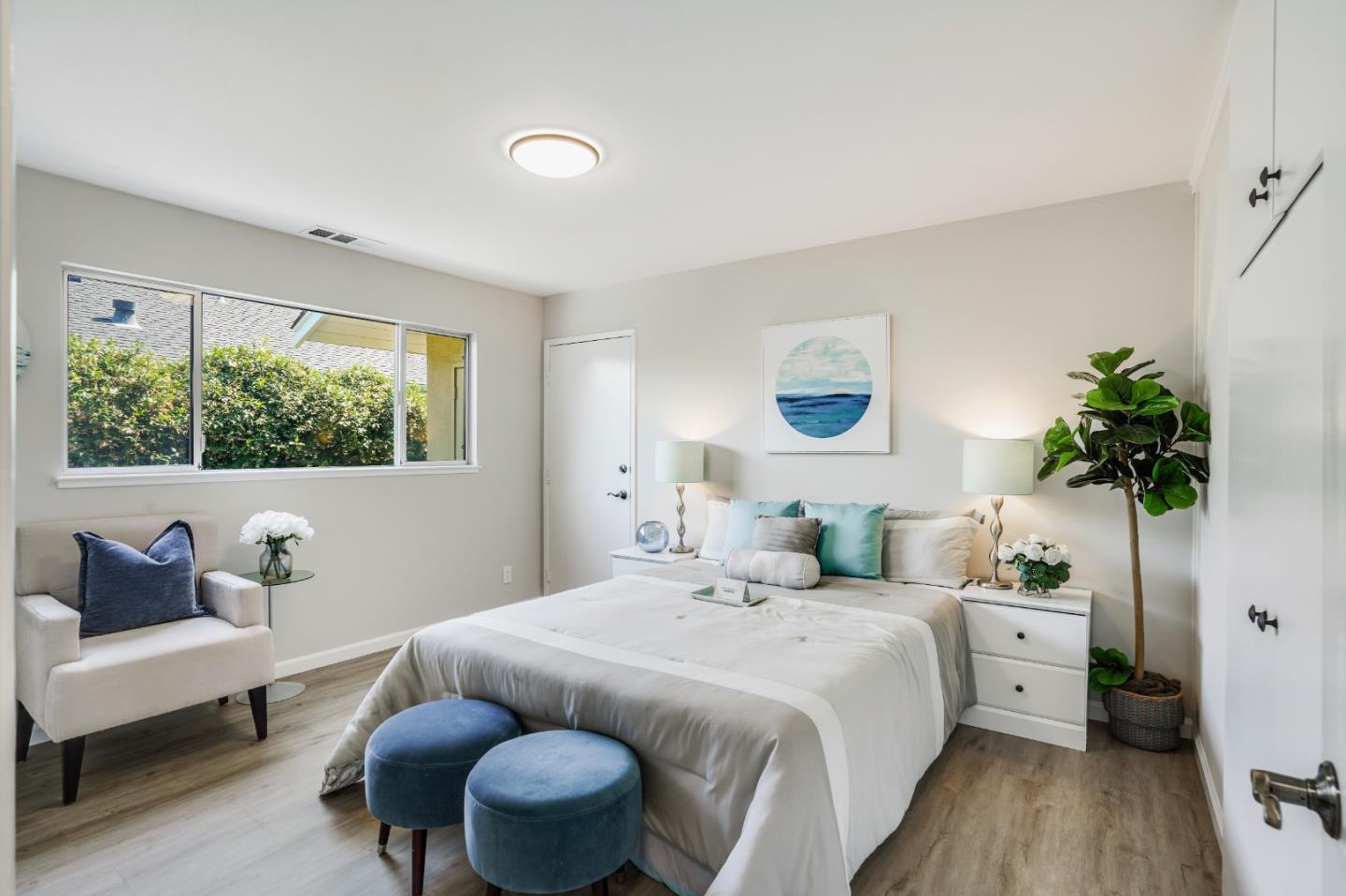 508 Mountain View Avenue Belmont, CA 94002 - Photo 14 of 38 a bedroom with a large bed and a window