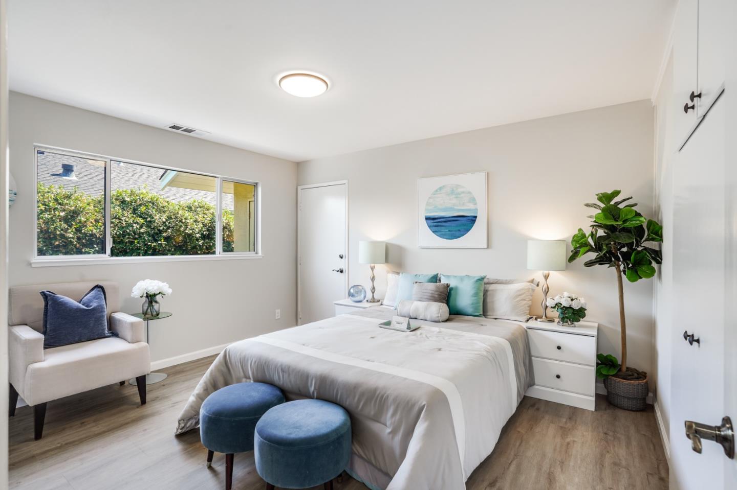 508 Mountain View Avenue Belmont, CA 94002 - Photo 20 of 38 a bedroom with a large bed and a window