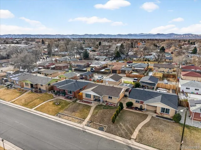 an aerial view of a city