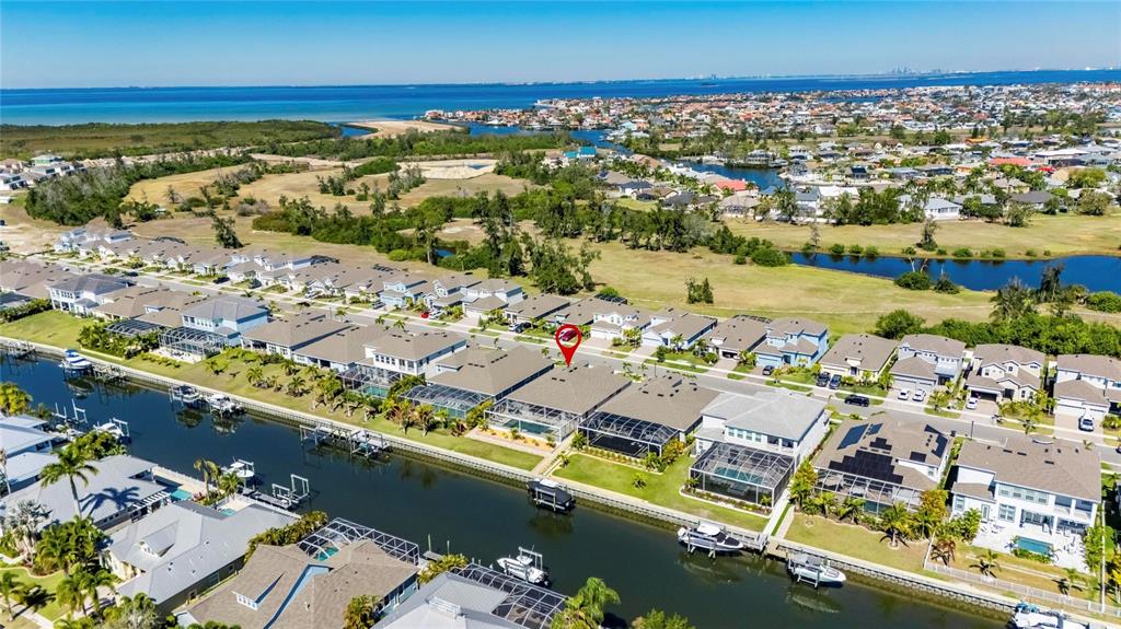 994 Signet Drive Apollo Beach, FL 33572 - Photo 84 of 98 an aerial view of residential houses with outdoor space