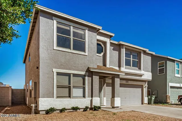 a front view of a house