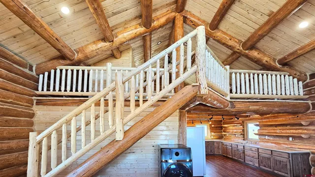 a view of storage and utility room