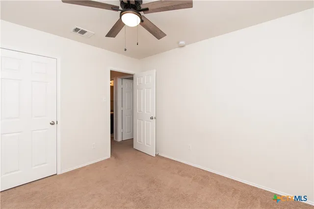 a view of an empty room