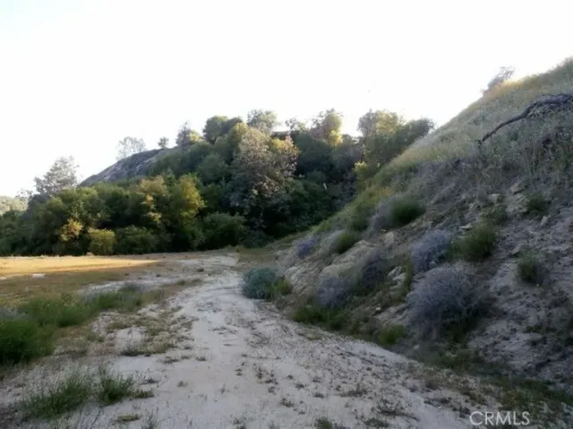 a view of an outdoor space with mountain view