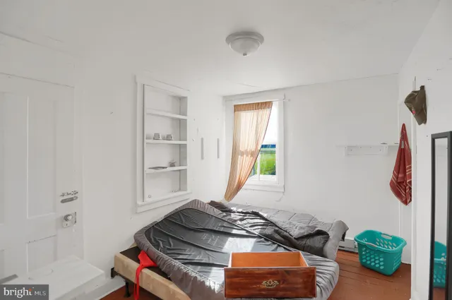 a view of a brick wall