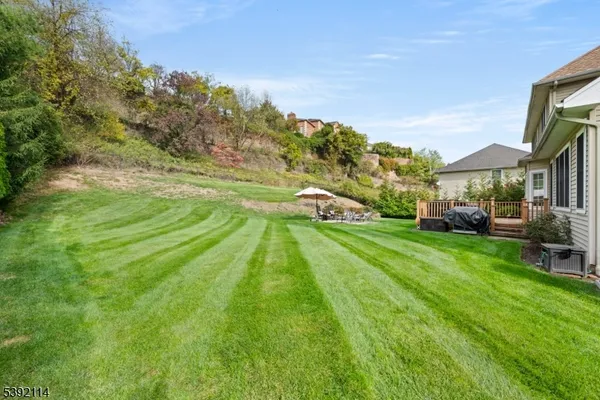 a view of a chairs on the deck