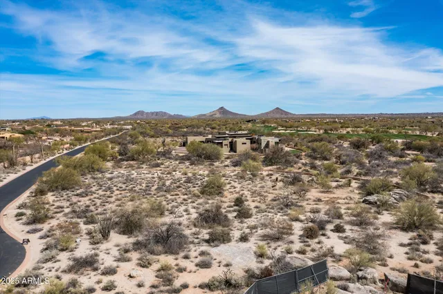an aerial view of a city