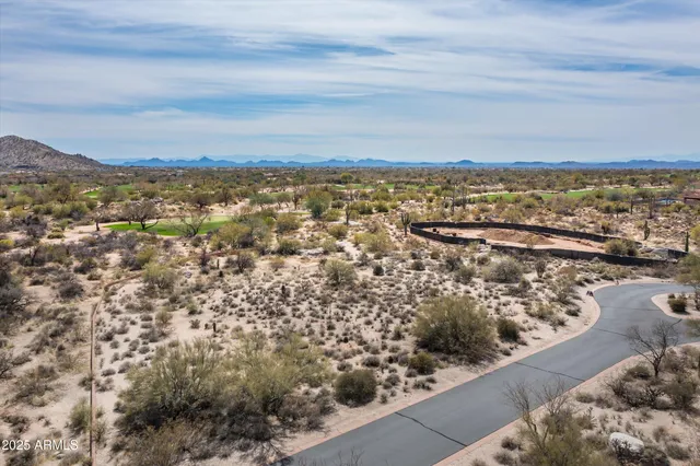 a view of a city with mountains in the background