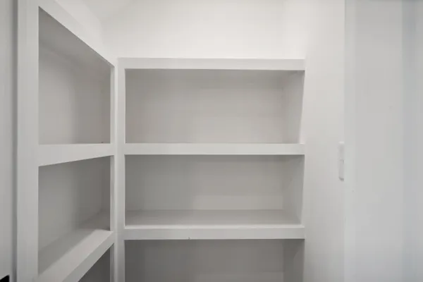 a close view of closet