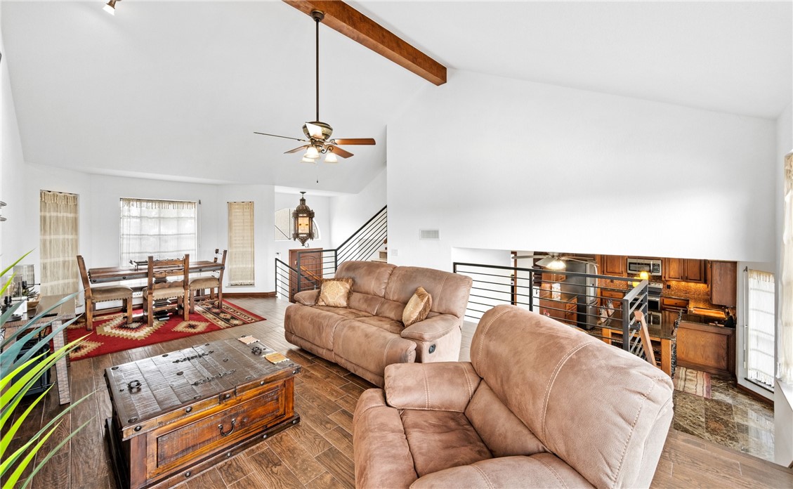 15330 Key Largo Court Corpus Christi, TX 78418 - Photo 7 of 33 a living room with furniture and wooden floor