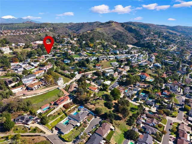 an aerial view of a city