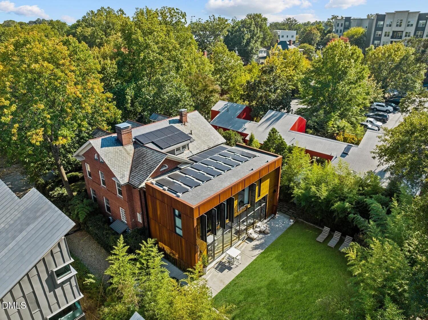 117 Hillcrest Road Raleigh, NC 27605 - Photo 79 of 80 an aerial view of a house with a yard