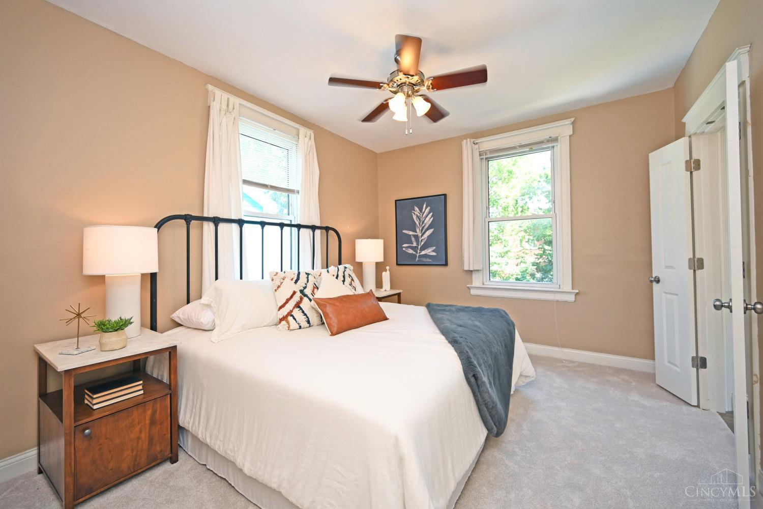3422 Brotherton Road Cincinnati, OH 45209 - Photo 19 of 36 The primary bedroom is en suite and has his and hers closets.