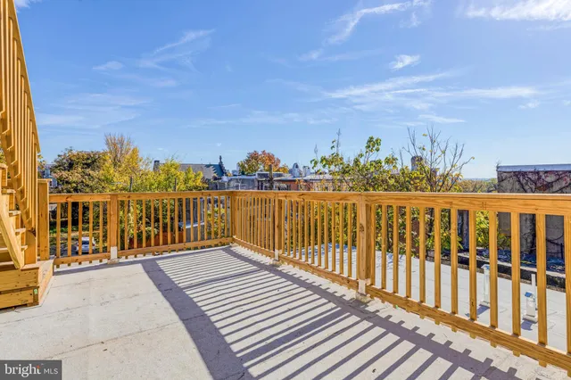 a view of city from a balcony