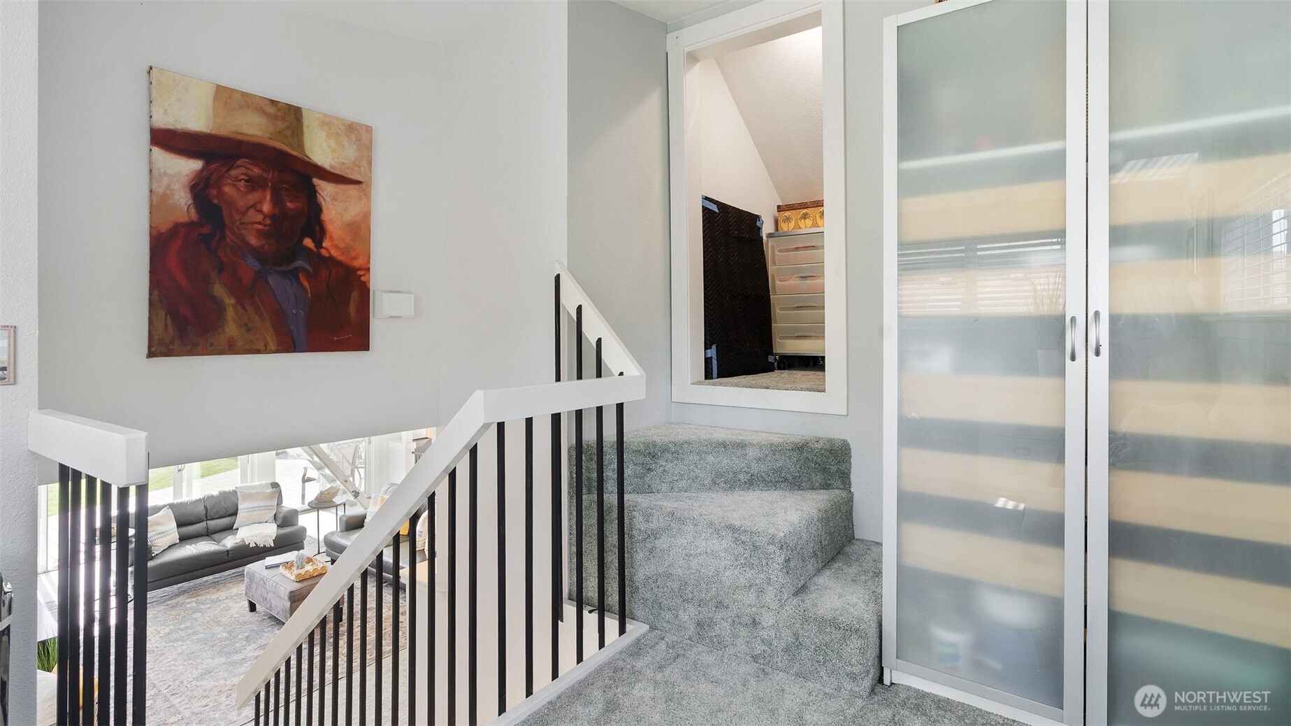 1406 Potlatch Beach Road Marysville, WA 98271 - Photo 23 of 40 a view of a hallway with wooden floor and entryway