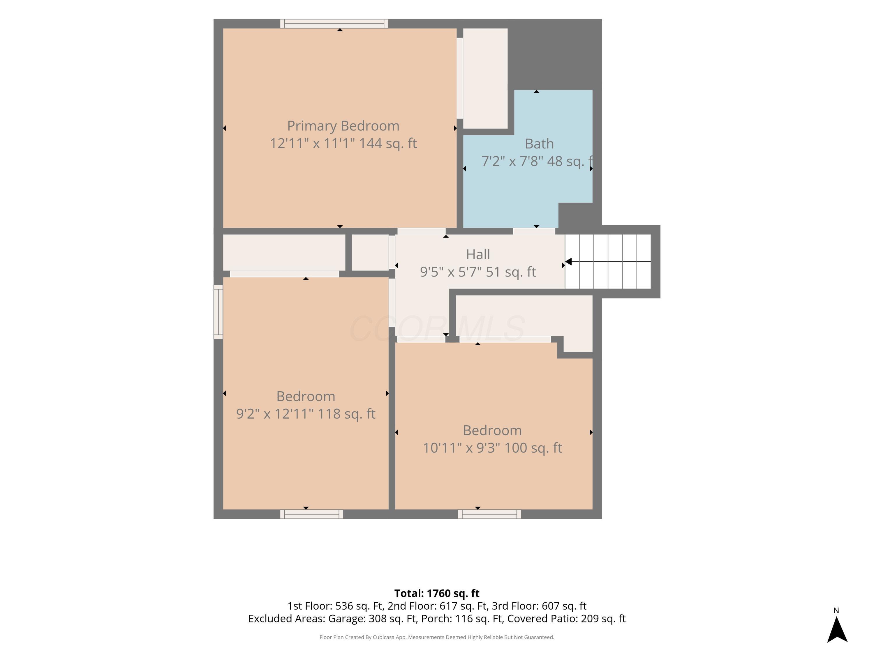 208 Cumberland Road Delaware, OH 43015 - Photo 36 of 37 Upstairs floorplan