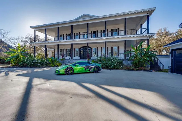a front view of a house with porch
