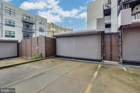 a view of a parking space in a building