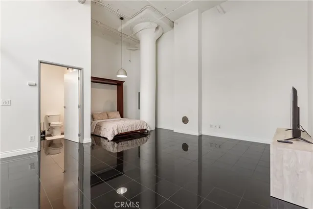 a view of a hallway with entryway