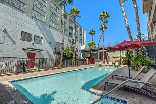 a view of a pathway of a building