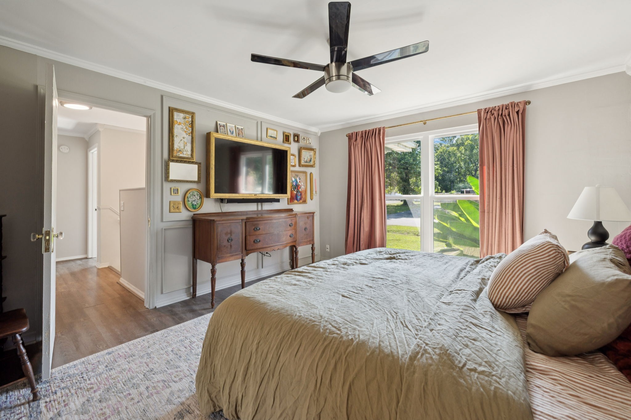 2311 Raspberry Lane Lebanon, TN 37087 - Photo 30 of 49 a bedroom with a bed a window and a flat screen television