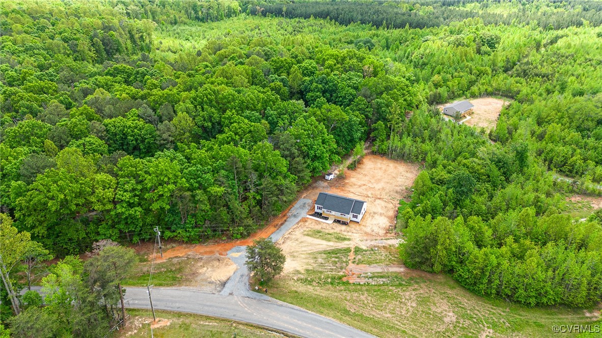 1684 Halls Store Road Mineral, VA 23117 - Photo 27 of 40 Aerial view featuring a forest view