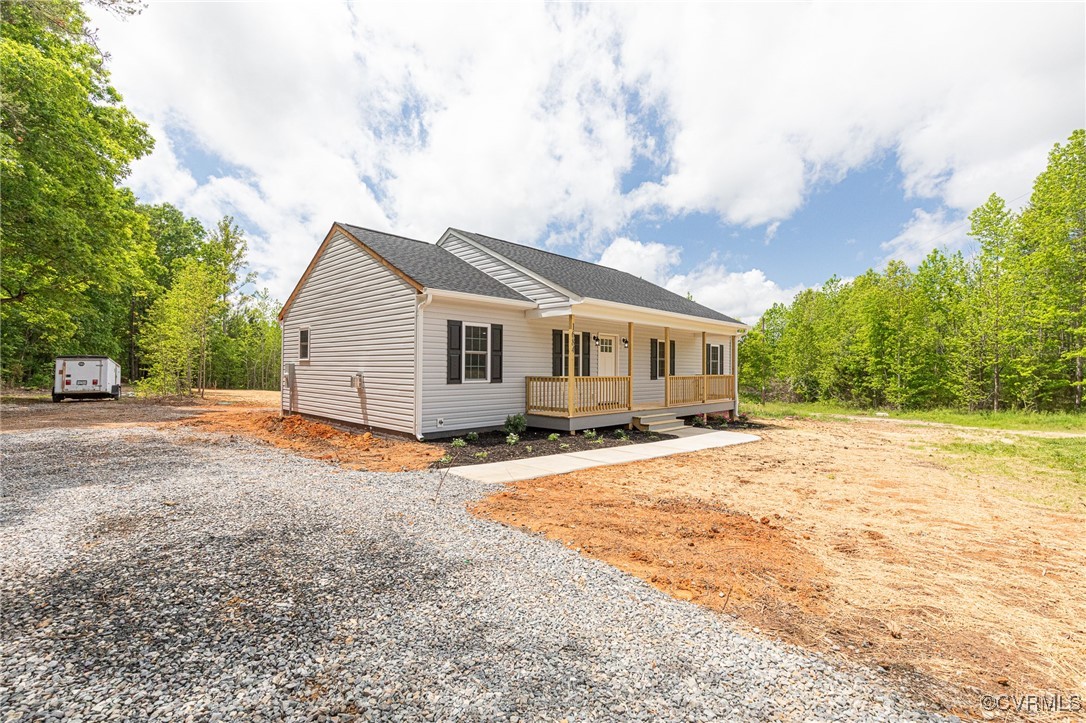 1684 Halls Store Road Mineral, VA 23117 - Photo 36 of 40 Ranch-style house with a shingled roof, a porch, a