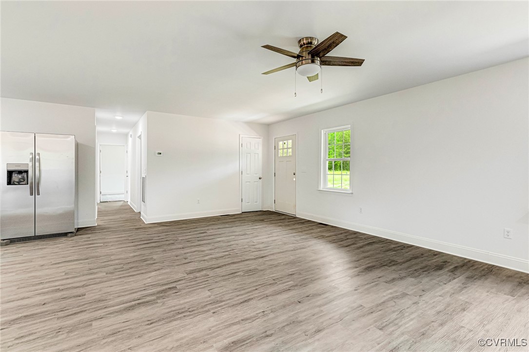 1684 Halls Store Road Mineral, VA 23117 - Photo 8 of 40 Unfurnished living room with a ceiling fan, basebo