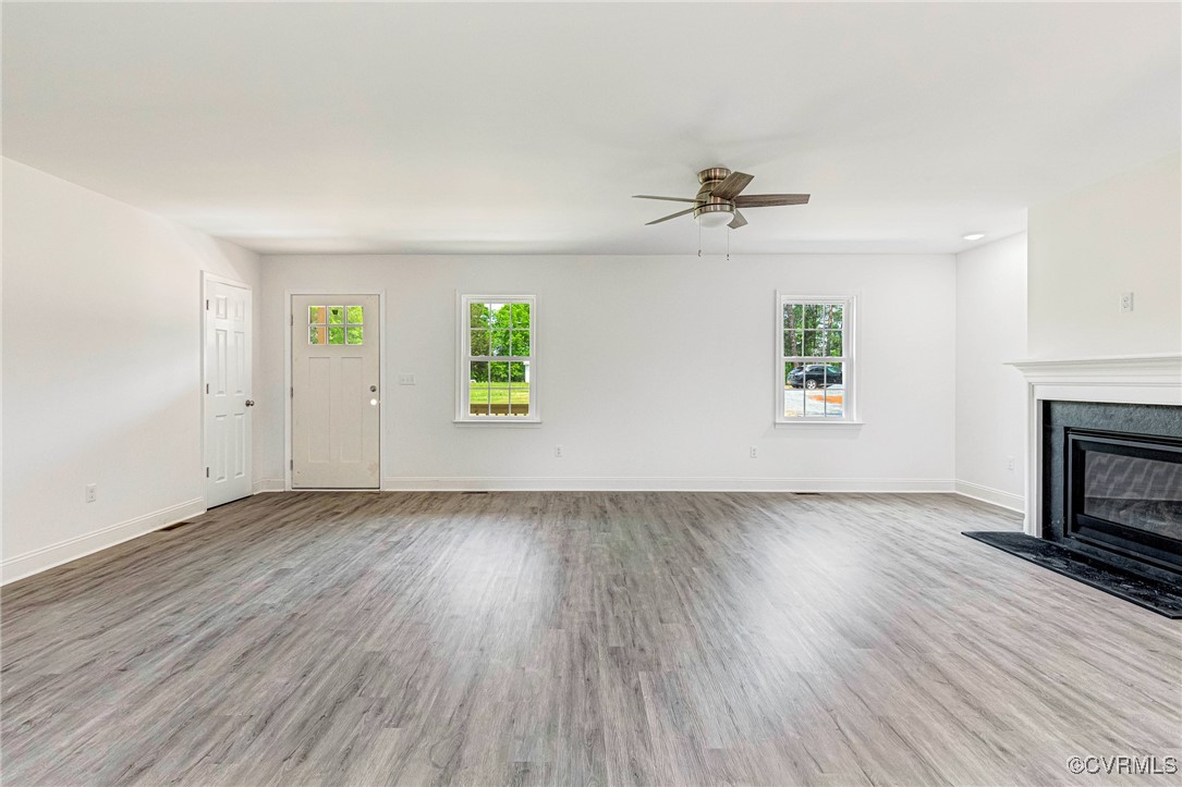 1684 Halls Store Road Mineral, VA 23117 - Photo 10 of 40 Unfurnished living room featuring a fireplace, cei