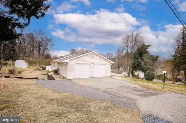 a house view with a garden space