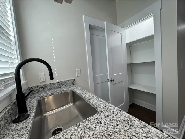 a close view of sink and tap