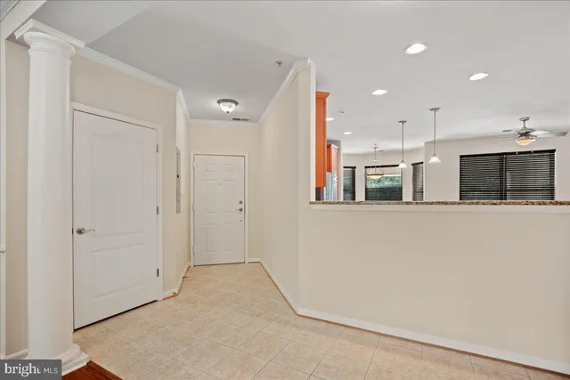 a view of an empty room