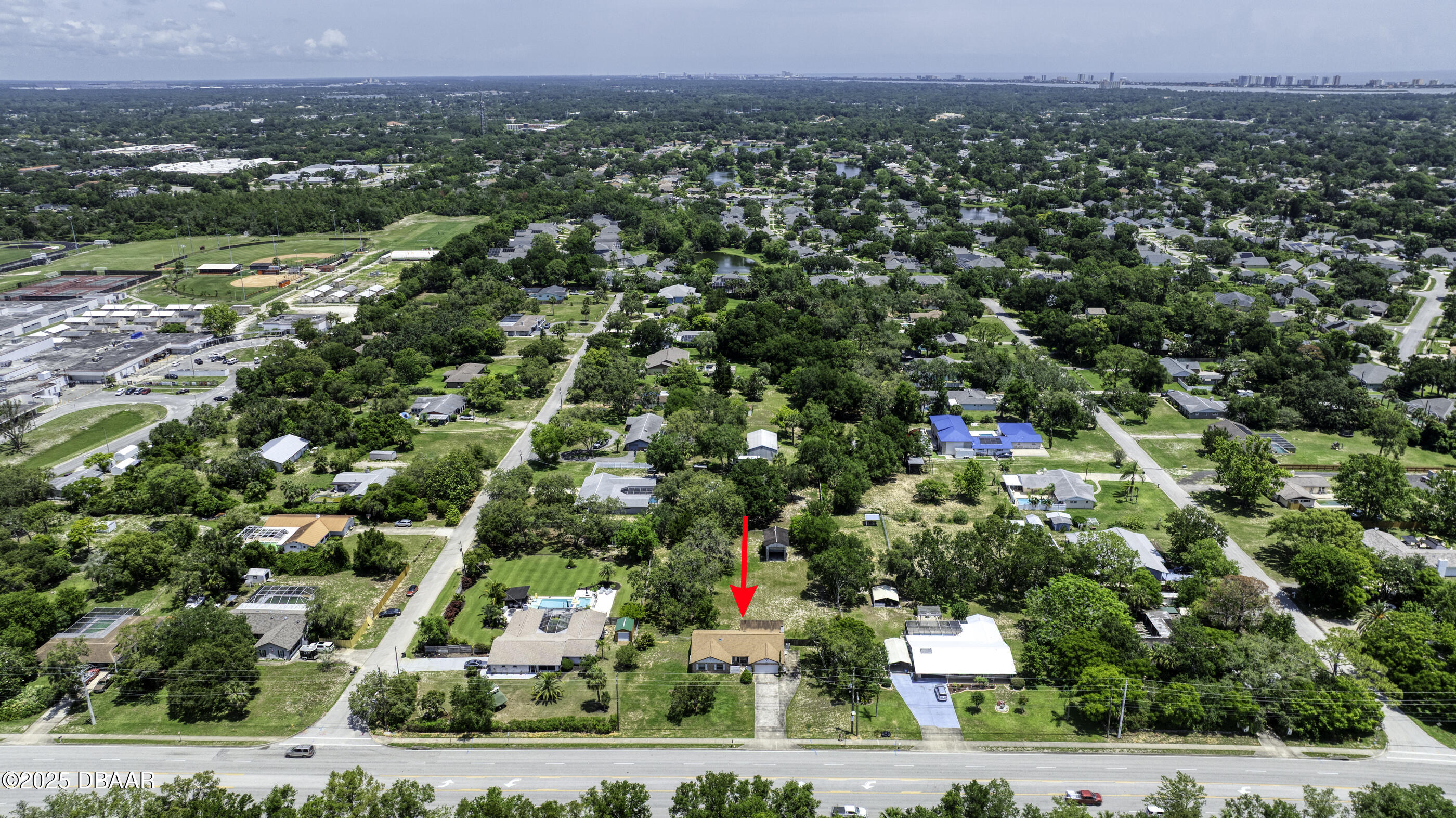 747 Taylor Road Port Orange, FL 32127 - Photo 40 of 46 Drone_747TaylorRd-5_arrow