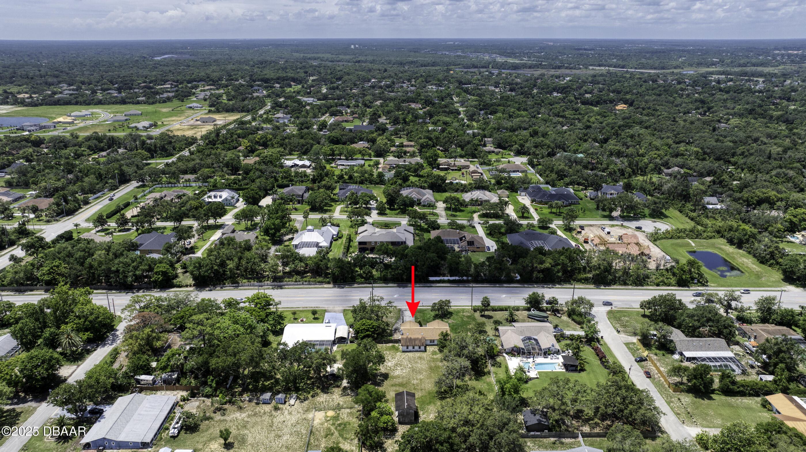 747 Taylor Road Port Orange, FL 32127 - Photo 44 of 46 Drone_747TaylorRd-7_arrow