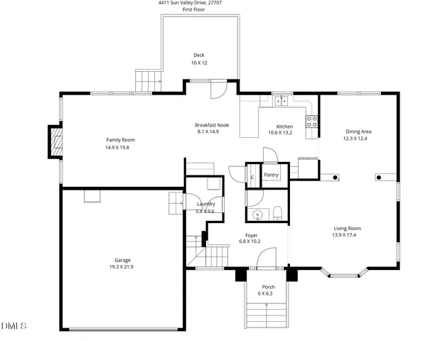 $600,000 | 4411 Sun Valley Drive, Durham, NC 27707