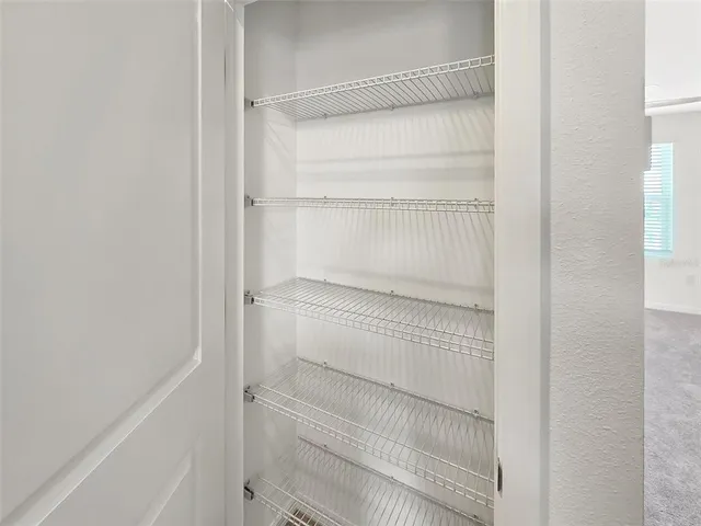 a close view of closet