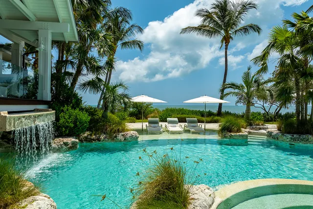 a view of a lake from a balcony