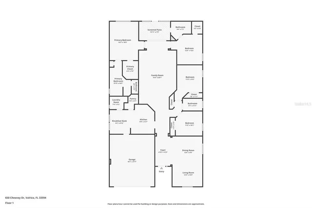 $395,000 | 650 Chesney Drive, Valrico, FL 33594