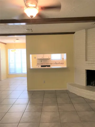 a view of kitchen and window