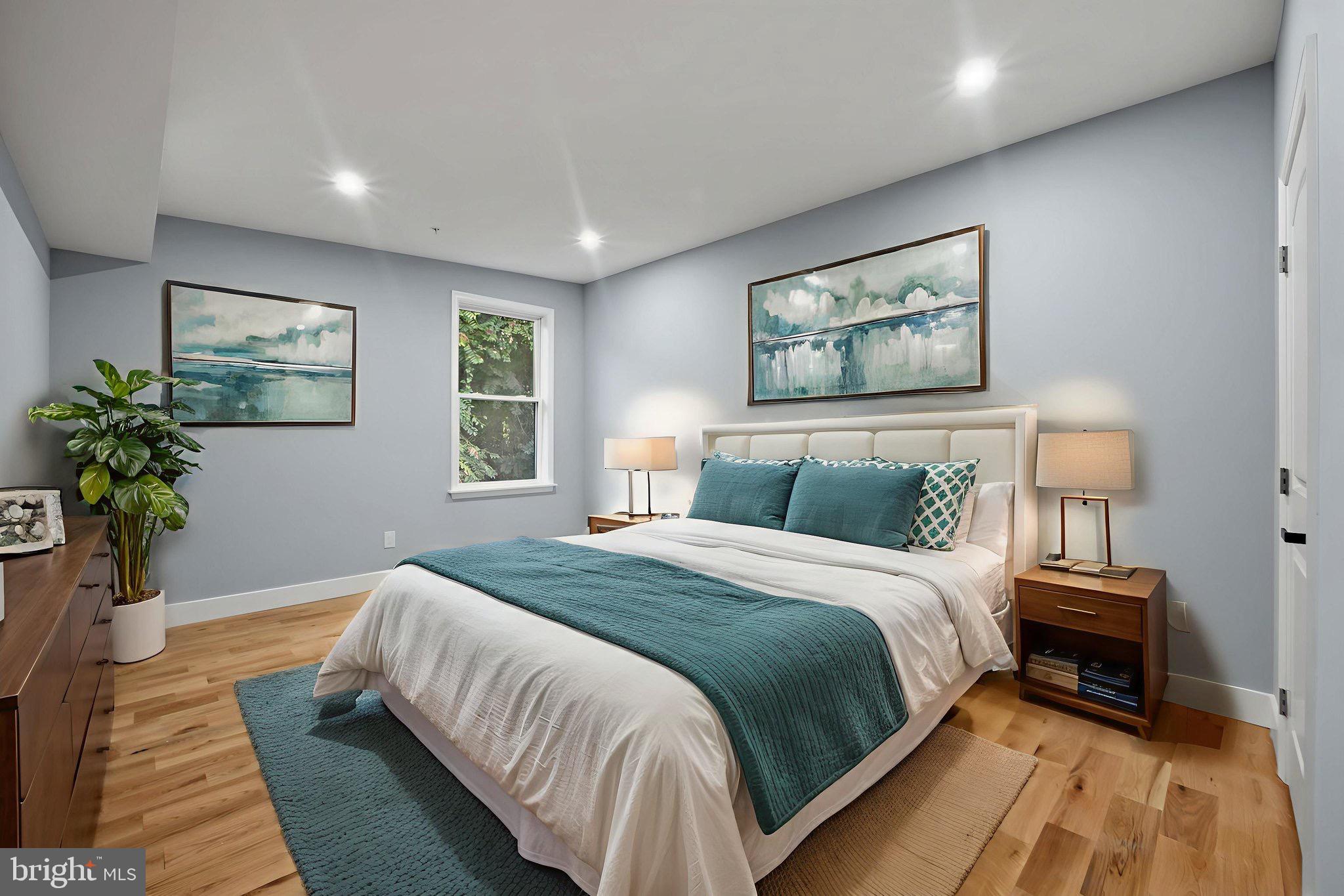 1611 Dayton Road Hyattsville, MD 20783 - Photo 30 of 54 Serene bedroom with calming blue hues.