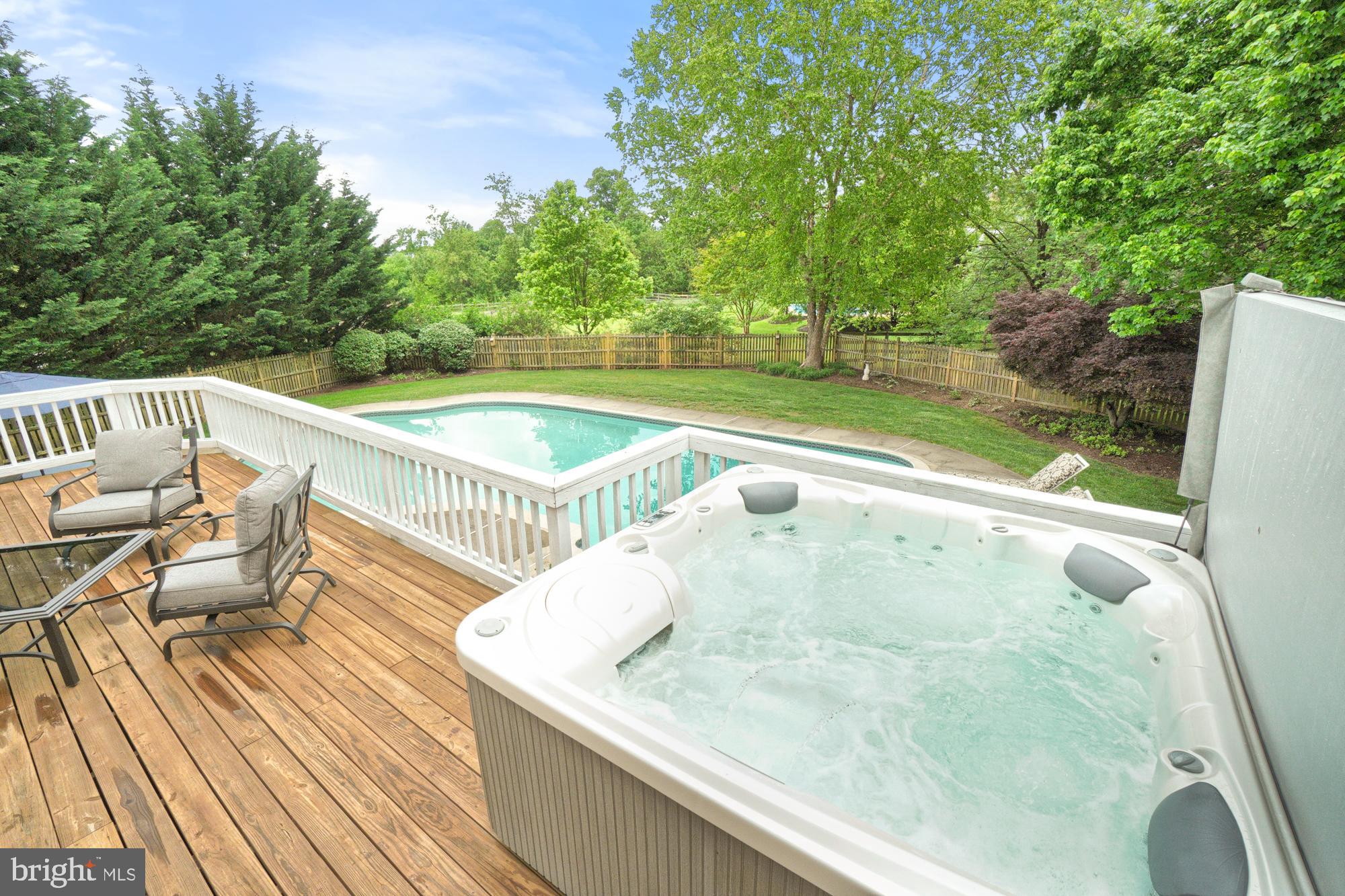 17247 Spates Hill Road Poolesville, MD 20837 - Photo 15 of 90 Hot tub is in perfect shape and overlooks the pool