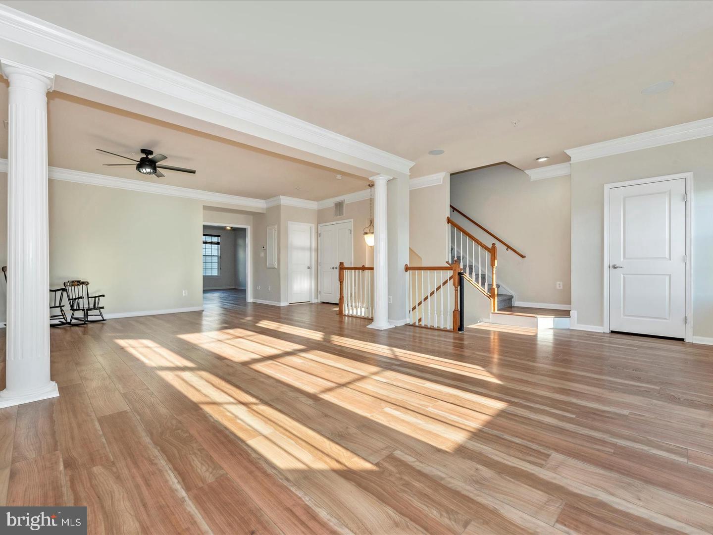 208 B Mill Pond Road Frederick, MD 21701 - Photo 5 of 45 a view of a room with wooden floor and stairs