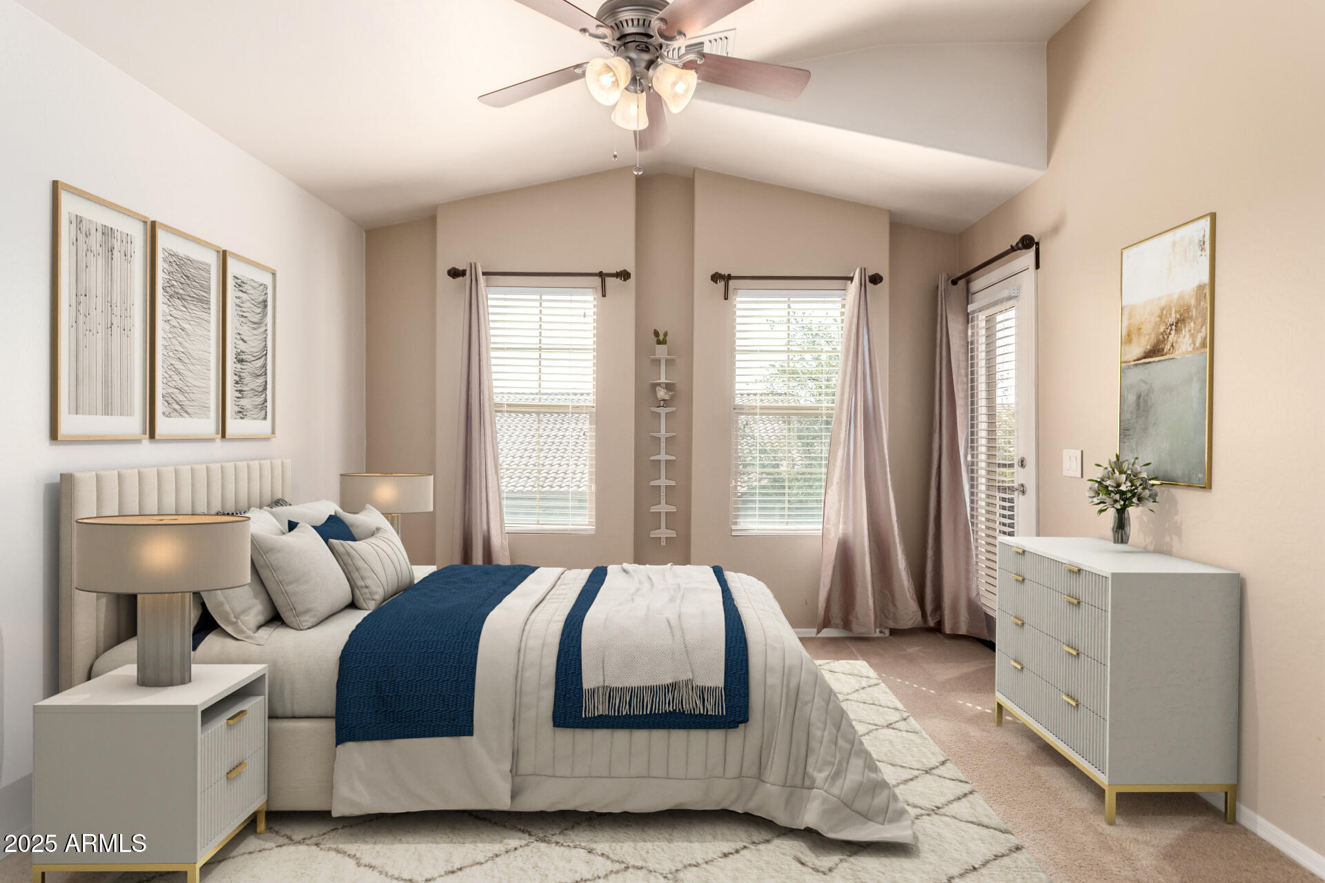 16620 South 48th Street, Unit 70 Phoenix, AZ 85048 - Photo 2 of 36 a bedroom with a bed and a large window