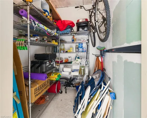 a view of storage and utility room