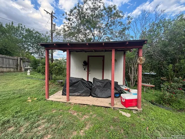 a view of an outdoor space and yard