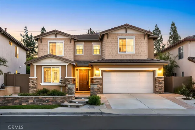 a front view of a house