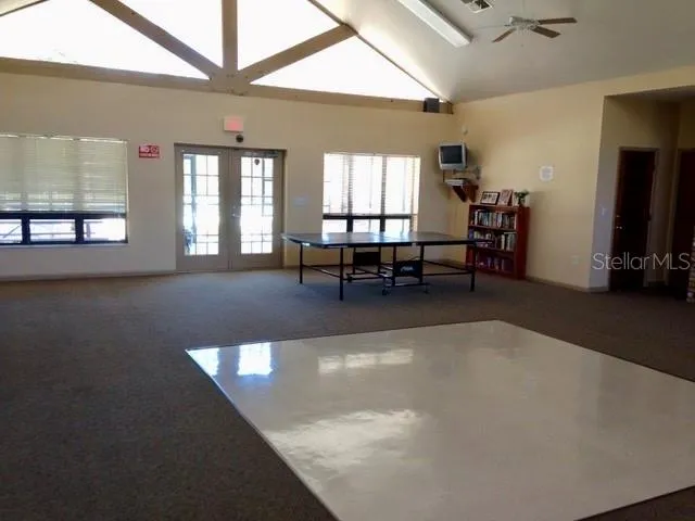 a view of a room with window