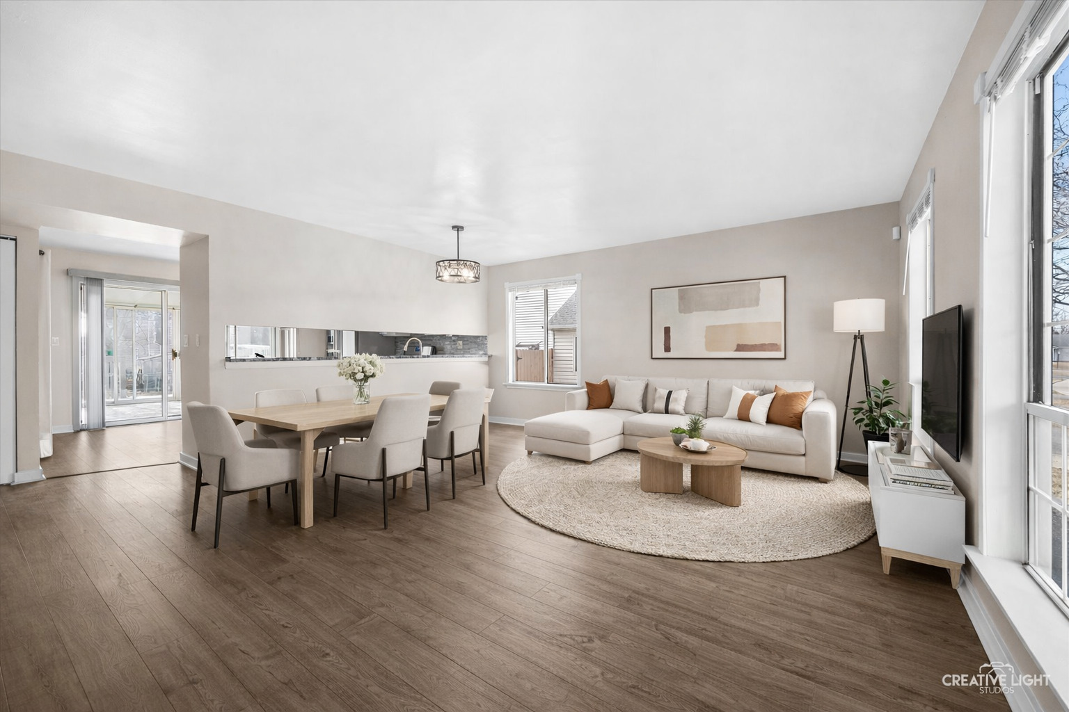 1221 Longford Circle Elgin, IL 60120 - Photo 3 of 29 a view of a dining room with furniture and wooden floor